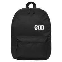 Agree Move End With God Never Doubt Amen God Front Back 16 in Basic Backpack
