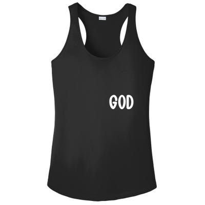 Agree Move End With God Never Doubt Amen God Front Back Ladies PosiCharge Competitor Racerback Tank