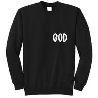 Agree Move End With God Never Doubt Amen God Front Back Tall Sweatshirt