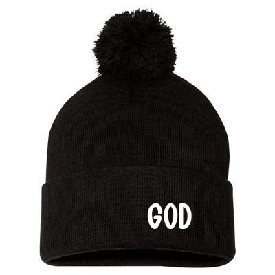 Agree Move End With God Never Doubt Amen God Front Back Pom Pom 12in Knit Beanie