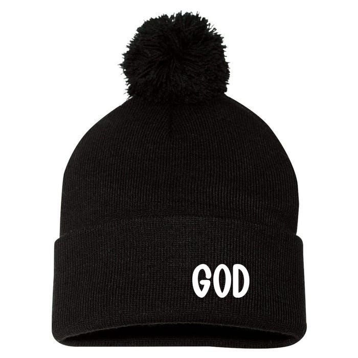 Agree Move End With God Never Doubt Amen God Front Back Pom Pom 12in Knit Beanie