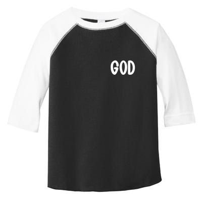 Agree Move End With God Never Doubt Amen God Front Back Toddler Fine Jersey T-Shirt