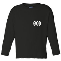 Agree Move End With God Never Doubt Amen God Front Back Toddler Long Sleeve Shirt