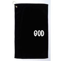 Agree Move End With God Never Doubt Amen God Front Back Golf Towel