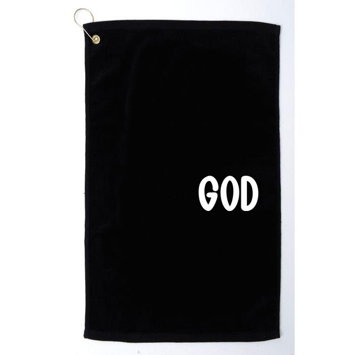 Agree Move End With God Never Doubt Amen God Front Back Golf Towel