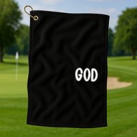 Agree Move End With God Never Doubt Amen God Front Back Golf Towel