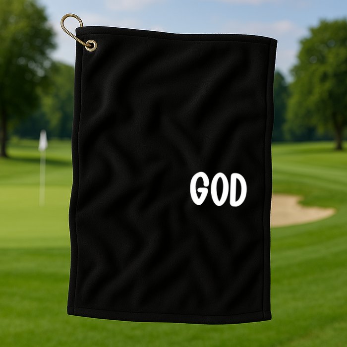 Agree Move End With God Never Doubt Amen God Front Back Golf Towel