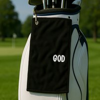 Agree Move End With God Never Doubt Amen God Front Back Golf Towel