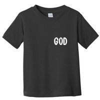 Agree Move End With God Never Doubt Amen God Front Back Toddler T-Shirt