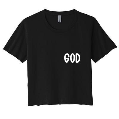 Agree Move End With God Never Doubt Amen God Front Back Crop Top