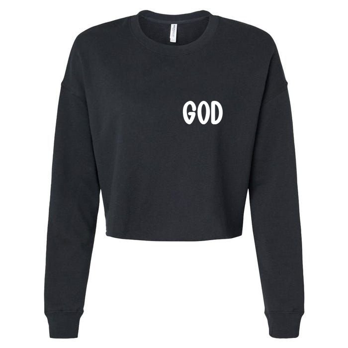 Agree Move End With God Never Doubt Amen God Front Back Cropped Pullover Crew