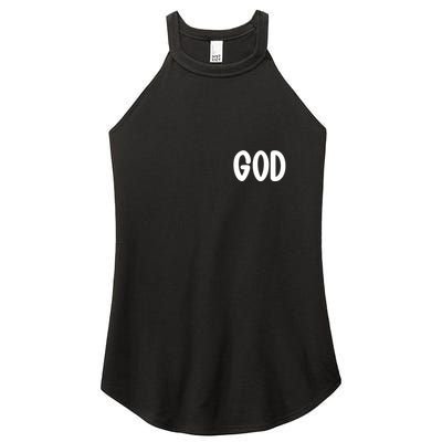 Agree Move End With God Never Doubt Amen God Front Back Women's Perfect Tri Rocker Tank