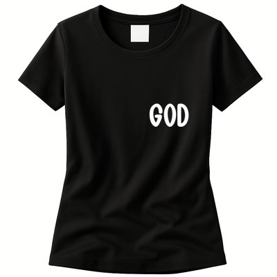Agree Move End With God Never Doubt Amen God Front Back Womens T-Shirt