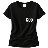 Agree Move End With God Never Doubt Amen God Front Back Womens T-Shirt