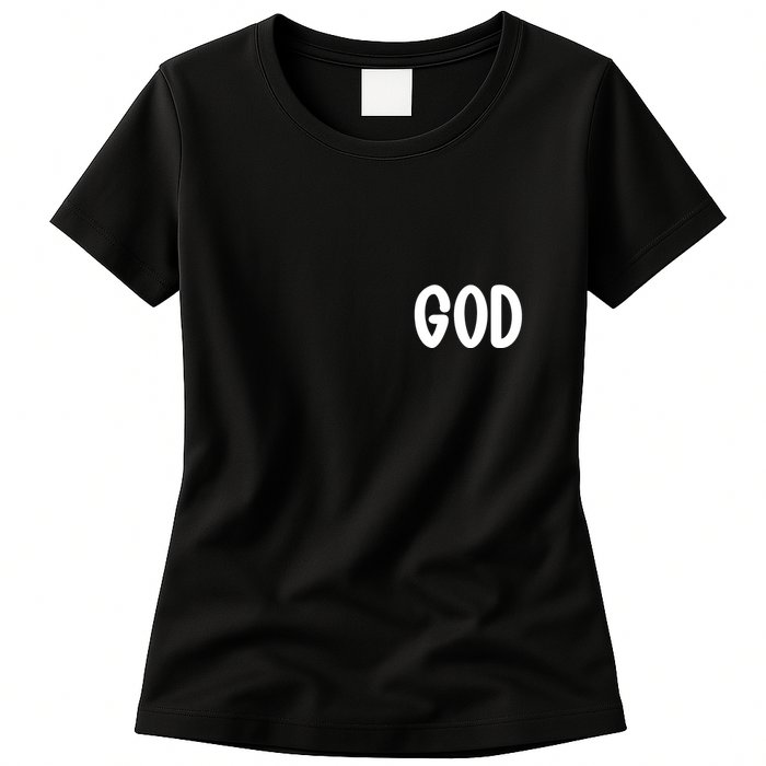 Agree Move End With God Never Doubt Amen God Front Back Womens T-Shirt