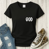 Agree Move End With God Never Doubt Amen God Front Back Womens T-Shirt