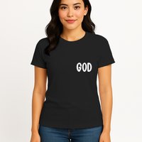 Agree Move End With God Never Doubt Amen God Front Back Womens T-Shirt