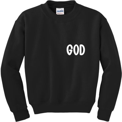 Agree Move End With God Never Doubt Amen God Front Back Kids Sweatshirt
