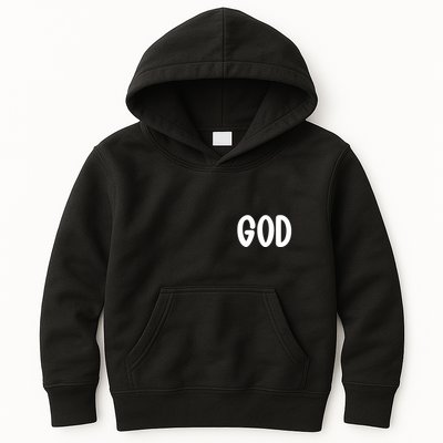 Agree Move End With God Never Doubt Amen God Front Back Kids Hoodie