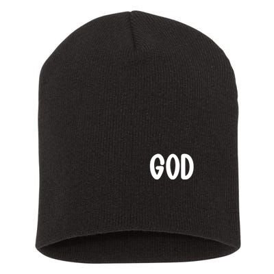 Agree Move End With God Never Doubt Amen God Front Back Short Acrylic Beanie