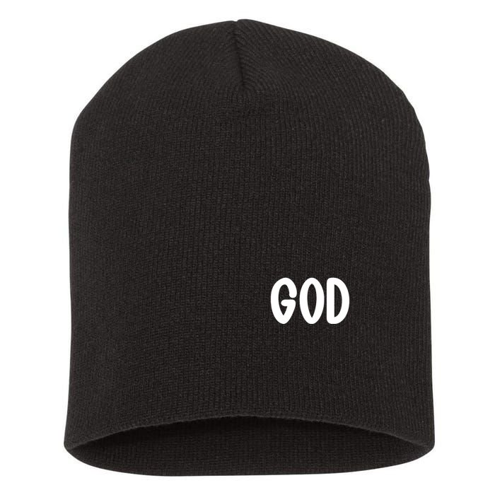 Agree Move End With God Never Doubt Amen God Front Back Short Acrylic Beanie