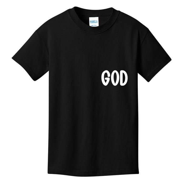 Agree Move End With God Never Doubt Amen God Front Back Kids T-Shirt