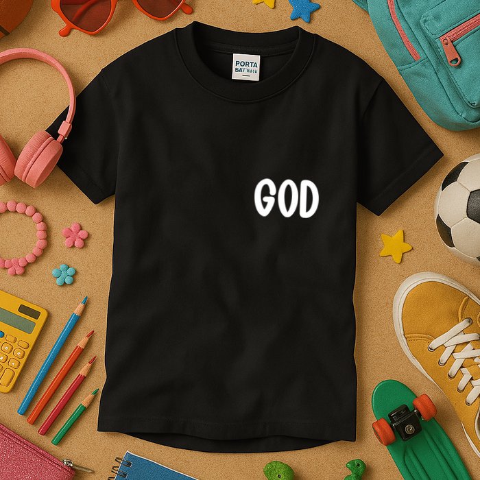 Agree Move End With God Never Doubt Amen God Front Back Kids T-Shirt