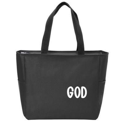 Agree Move End With God Never Doubt Amen God Front Back Zip Tote Bag
