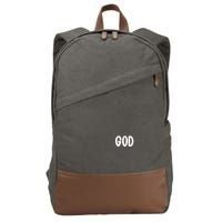 Agree Move End With God Never Doubt Amen God Front Back Cotton Canvas Backpack