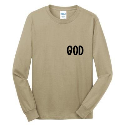 Agree Move End With God Never Doubt Amen God Front Back Tall Long Sleeve T-Shirt