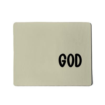 Agree Move End With God Never Doubt Amen God Front Back Mousepad