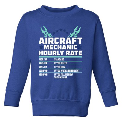 Aircraft Mechanic Engineer Gift Airplane Technician Meaningful Gift Toddler Sweatshirt