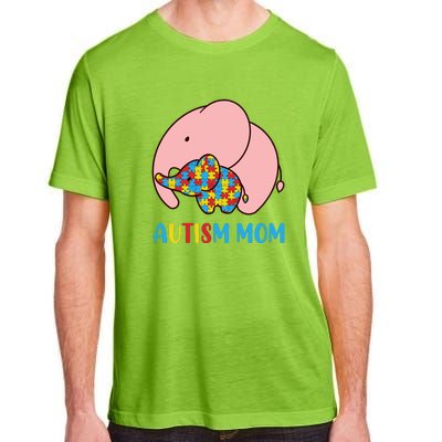 Autism Mom Elephant Autism Awareness Month Gift Adult ChromaSoft Performance T-Shirt