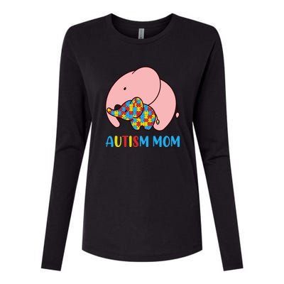 Autism Mom Elephant Autism Awareness Month Gift Womens Cotton Relaxed Long Sleeve T-Shirt