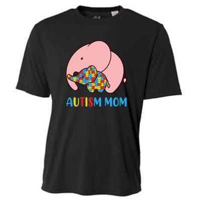 Autism Mom Elephant Autism Awareness Month Gift Cooling Performance Crew T-Shirt