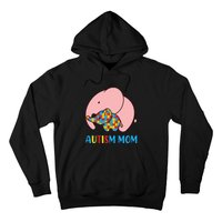 Autism Mom Elephant Autism Awareness Month Gift Hoodie