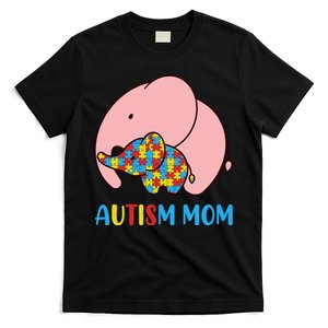 Autism Mom Elephant Autism Awareness Month Gift T-Shirt