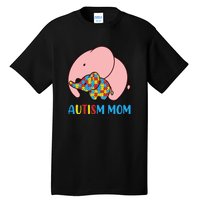 Autism Mom Elephant Autism Awareness Month Gift Tall T-Shirt