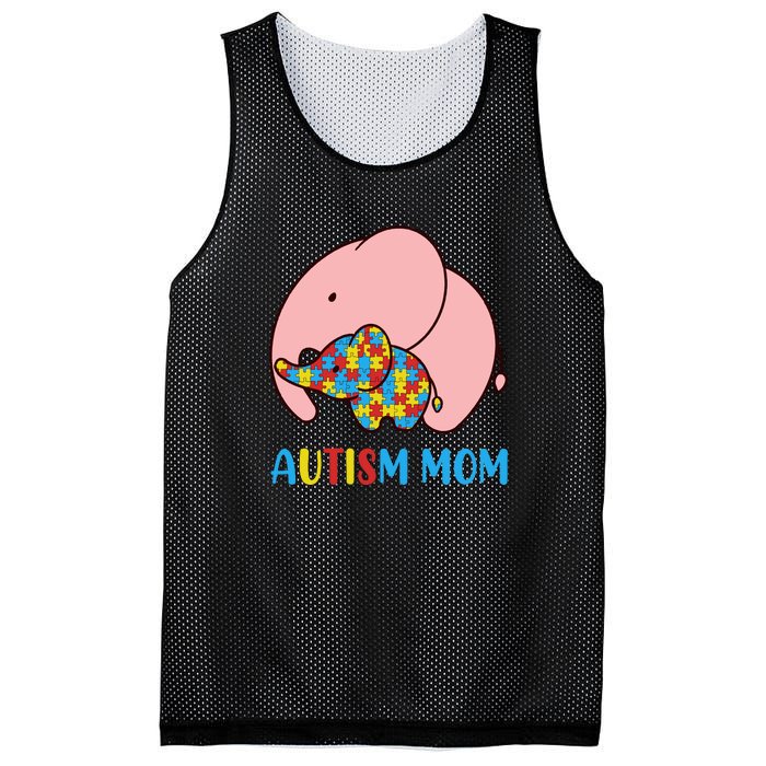 Autism Mom Elephant Autism Awareness Month Gift Mesh Reversible Basketball Jersey Tank