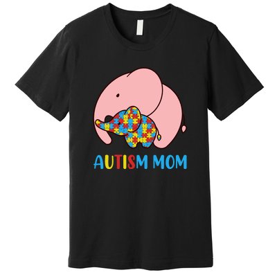 Autism Mom Elephant Autism Awareness Month Gift Premium T-Shirt