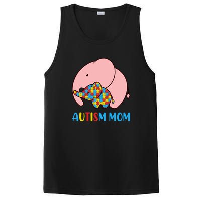 Autism Mom Elephant Autism Awareness Month Gift PosiCharge Competitor Tank