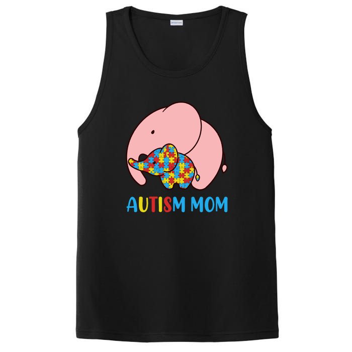 Autism Mom Elephant Autism Awareness Month Gift PosiCharge Competitor Tank