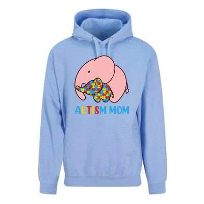 Autism Mom Elephant Autism Awareness Month Gift Unisex Surf Hoodie