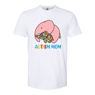 Autism Mom Elephant Autism Awareness Month Gift Softstyle CVC T-Shirt