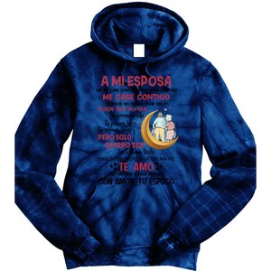 A Mi Esposa No Me Case Contigo Para Vivir Contigo Tie Dye Hoodie