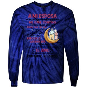 A Mi Esposa No Me Case Contigo Para Vivir Contigo Tie-Dye Long Sleeve Shirt