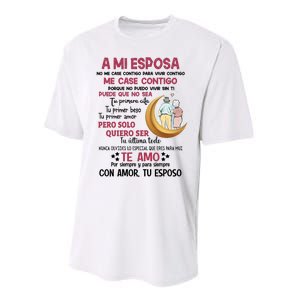 A Mi Esposa No Me Case Contigo Para Vivir Contigo Performance Sprint T-Shirt