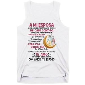 A Mi Esposa No Me Case Contigo Para Vivir Contigo Tank Top