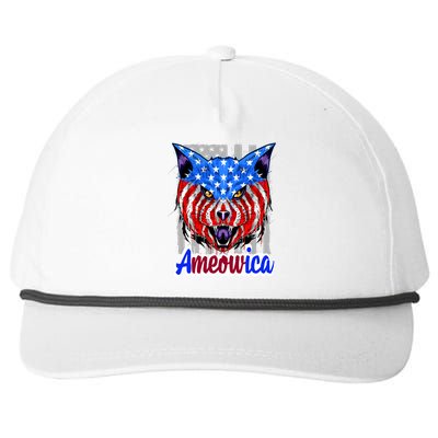 Ameowica Snapback Five-Panel Rope Hat