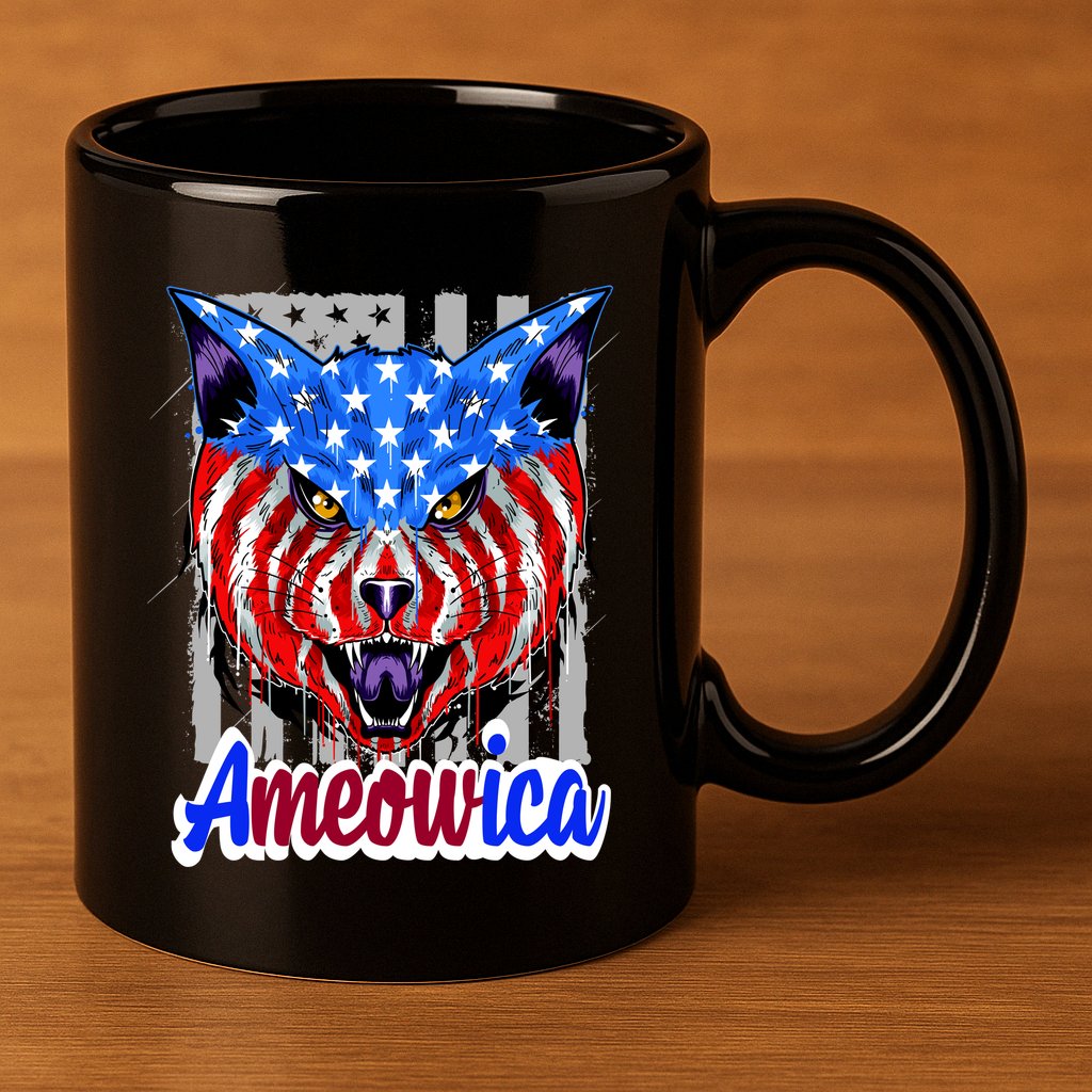 Ameowica 11oz C Handle Ceramic Mug